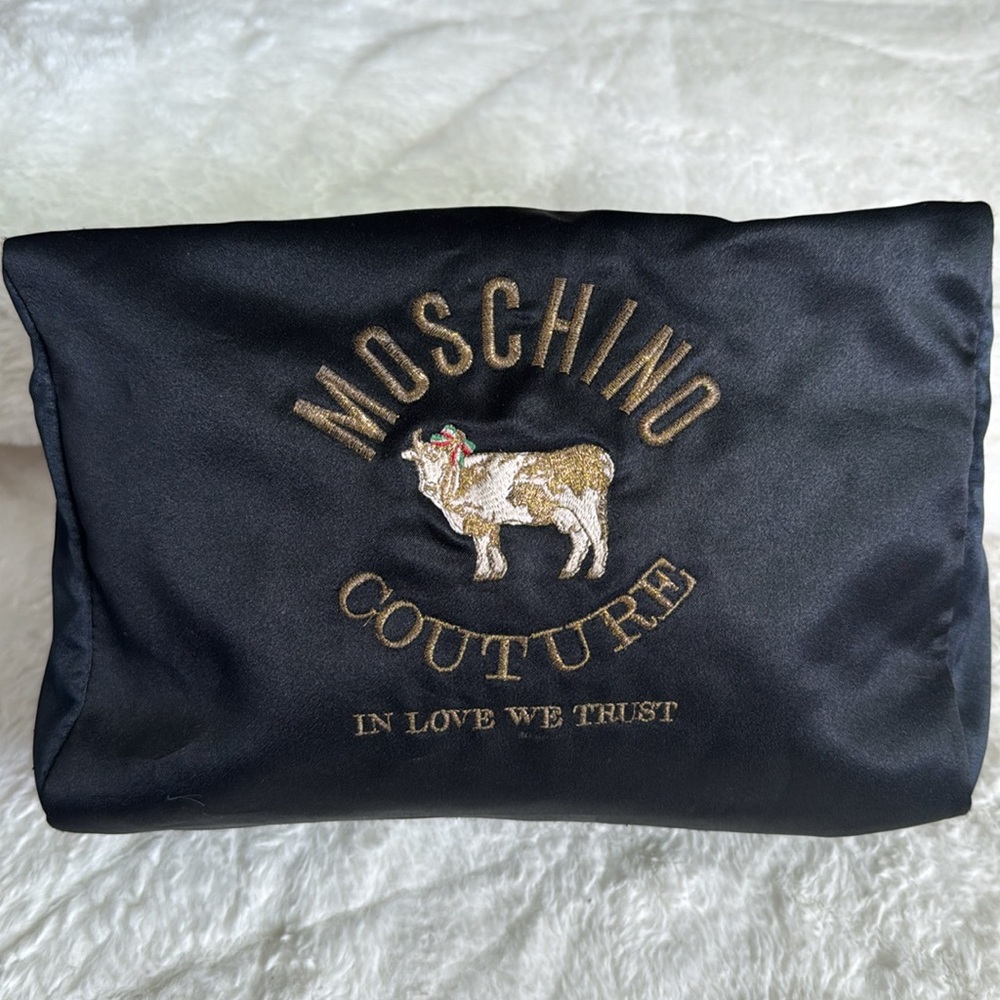 Moschino Couture Redwall “In Love We Trust” Cow Bag